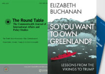 Book Review: So you want to own Greenland? Lessons from the Vikings to Trump. photo shows journal and book cover